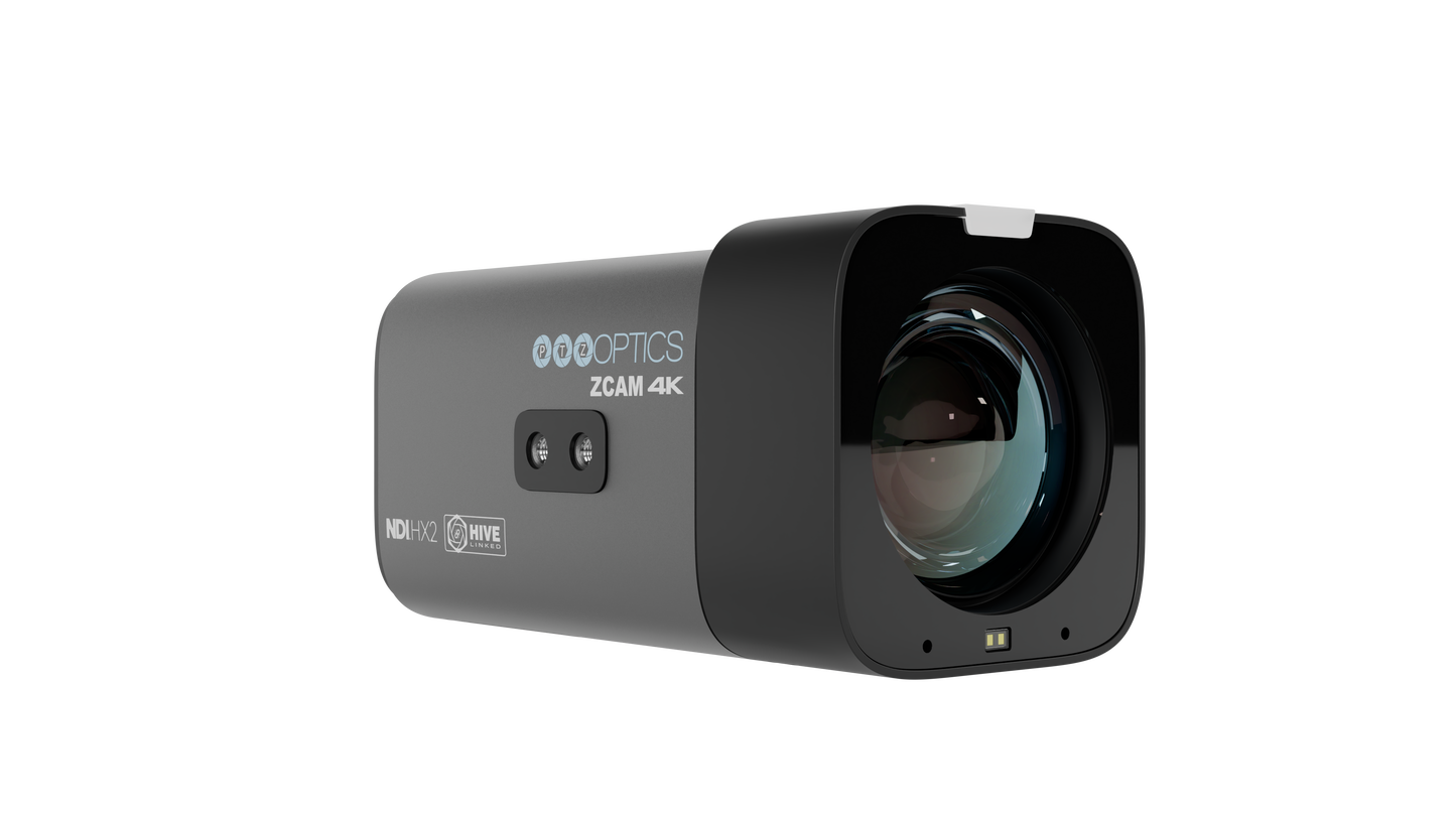 PTZOptics Studio 4K 12x Zoom Box Camera (Gray)