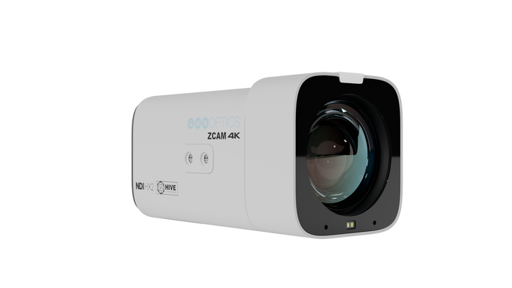 PTZOptics Studio 4K 12x Zoom Box Camera (White)