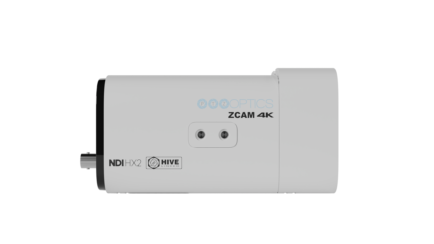 PTZOptics Studio 4K 12x Zoom Box Camera (White)