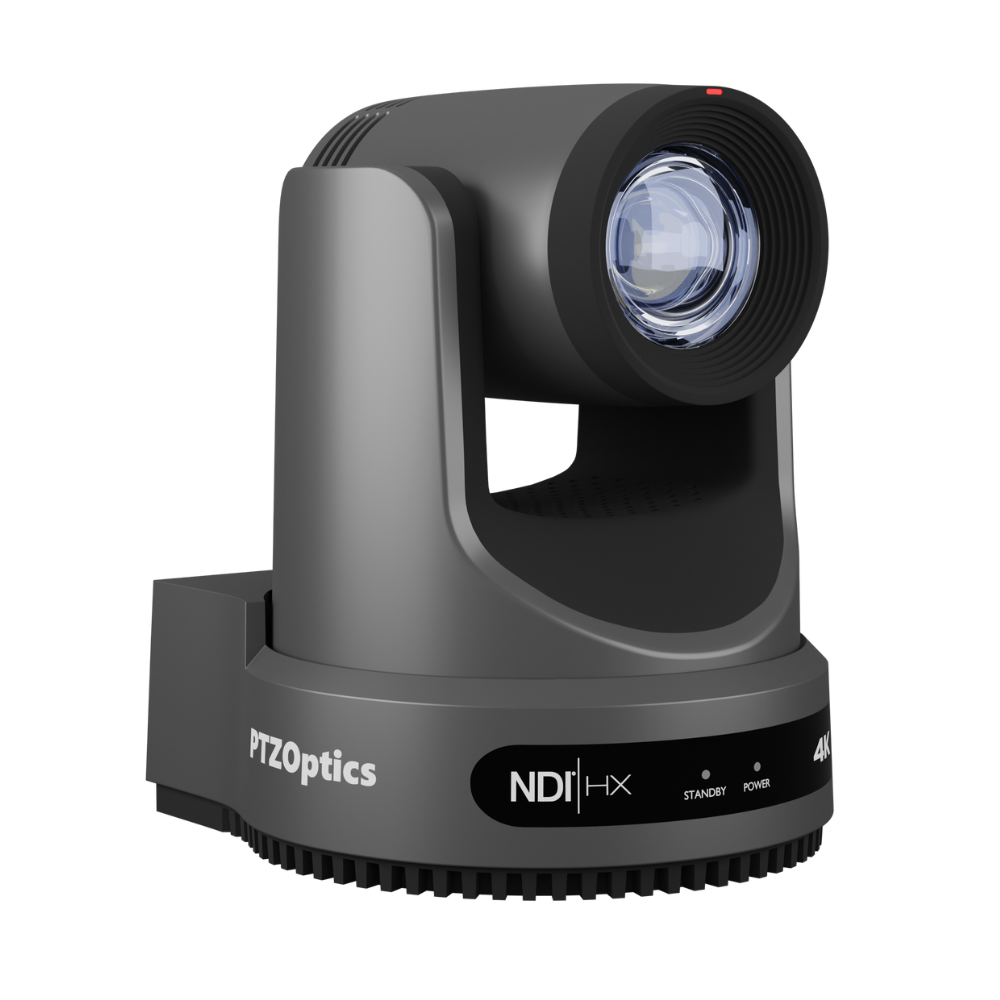 PTZOptics Move 4K 20X NDI|HX PTZ Camera - Gray