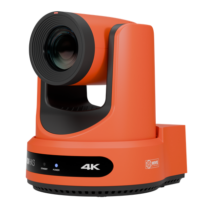 PTZOptics Move 4K 20X NDI|HX PTZ Camera - Red Left Angle