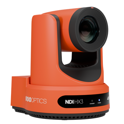PTZOptics Move 4K 20X NDI|HX PTZ Camera - Red Right Angle