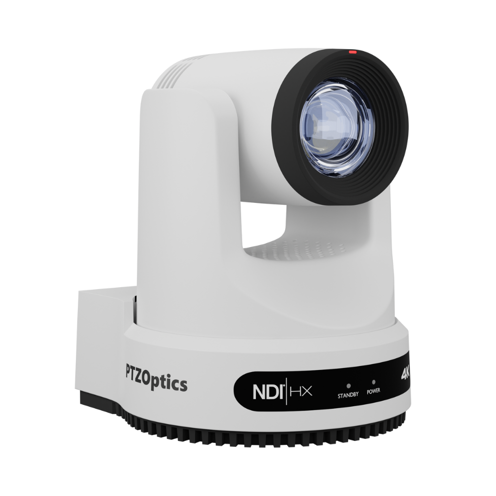 PTZOptics Move 4K 20X NDI|HX PTZ Camera- White