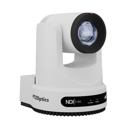 PTZOptics Move 4K 20X NDI|HX PTZ Camera- White
