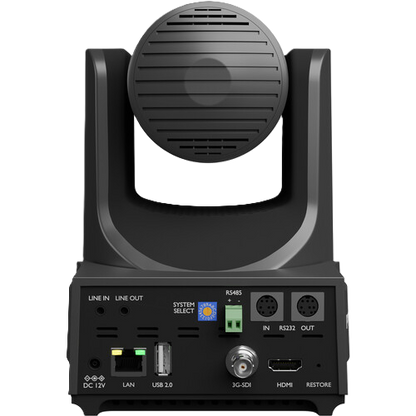 PTZOptics Link 4K PTZ Camera TAA Compliant (Gray) Back Rear Ports Inputs