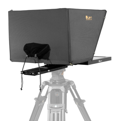 IKAN 19″ 4:3 PTZ Teleprompter, Motorized Pedestal, & Dolly Turnkey