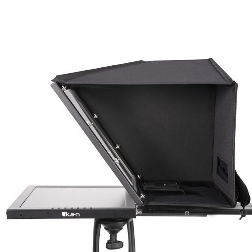 iKan Professional 19 in. High Bright PTZ Teleprompter w/ Widescreen Tally SDI Monitor