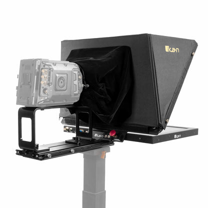 iKan Professional 19 in. High Bright Beam Splitter Teleprompter w/ Widescreen SDI Tally Monitor