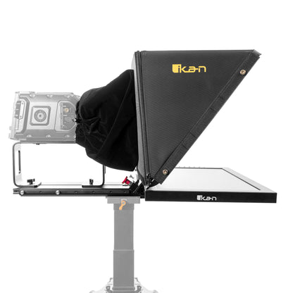 iKan Professional 19 in. High Bright Beam Splitter Teleprompter w/ Widescreen SDI Tally Monitor