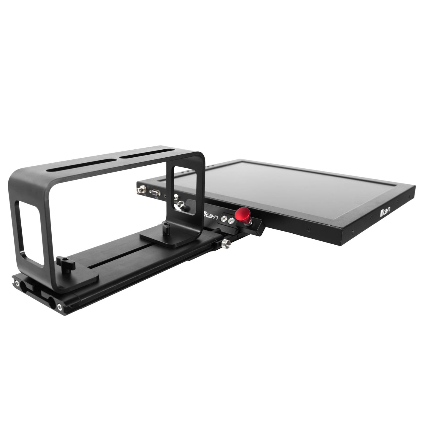 iKan Professional 19 in. High Bright Beam Splitter Teleprompter w/ Widescreen SDI Tally Monitor