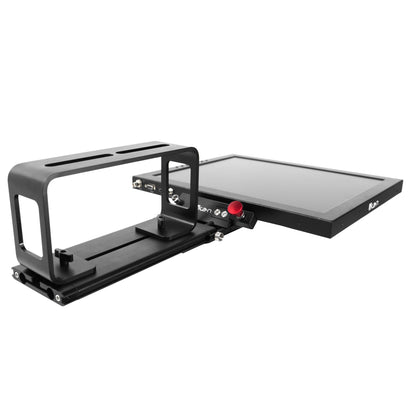 iKan Professional 19 in. High Bright Beam Splitter Teleprompter w/ Widescreen SDI Tally Monitor