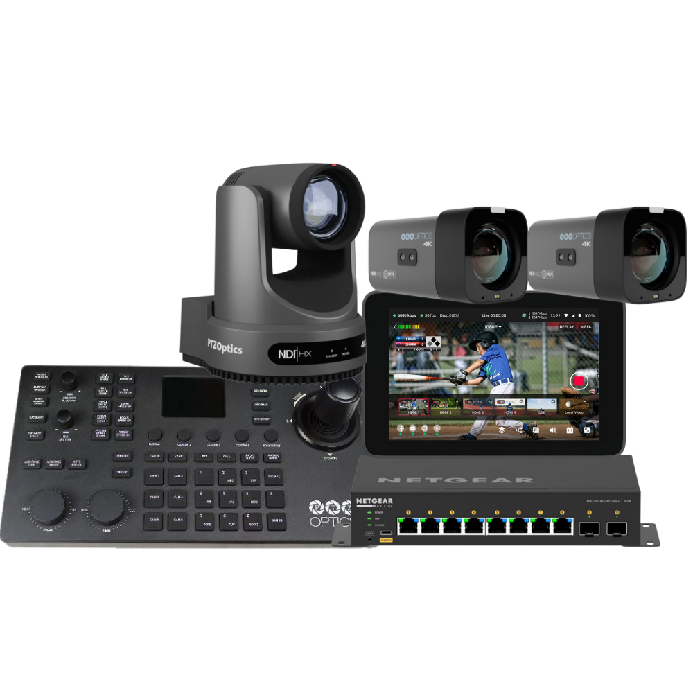 PTZOptics YoloBox Ultra Netgear Sports Multi-Cam Live Production Bundle