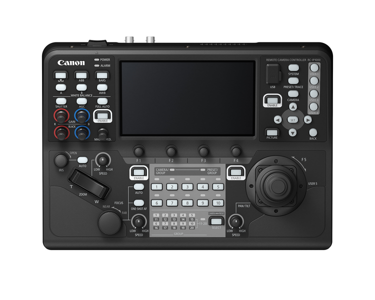 Canon RC-IP1000 Remote PTZ Camera Controller Top 