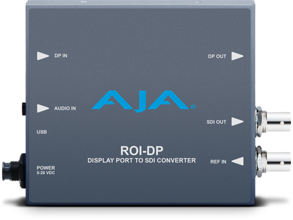 AJA DisplayPort to SDI with ROI scaling Front