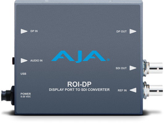 AJA DisplayPort to SDI with ROI scaling Front