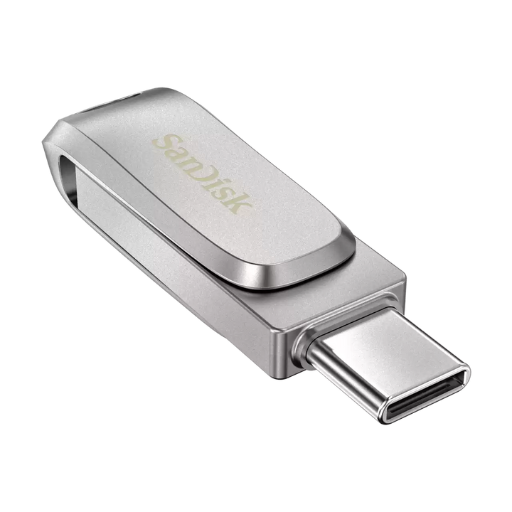 SanDisk Retail SanDisk Ultra Dual Drive Luxe USB Type-C™ Flash Drive - 128GB (Silver)