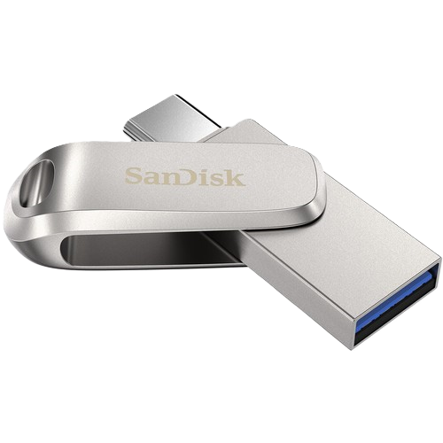 SanDisk Ultra Dual Drive Luxe USB Type-C Flash Drive (Silver) 1TB