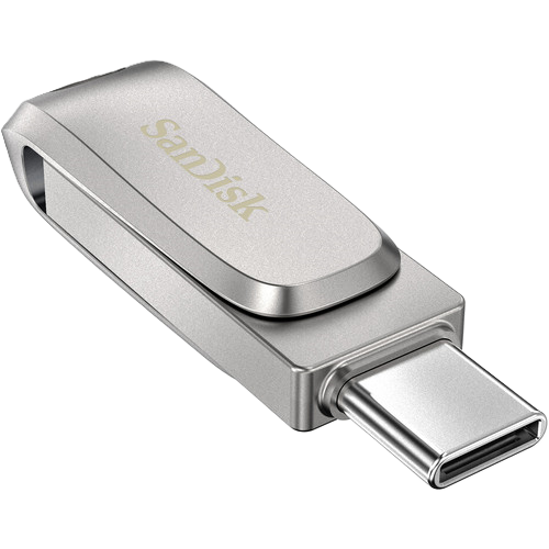 SanDisk Ultra Dual Drive Luxe USB Type-C Flash Drive (Silver) 1TB