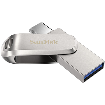 SanDisk Ultra Dual Drive Luxe USB Type-C Flash Drive (Silver) 512GB