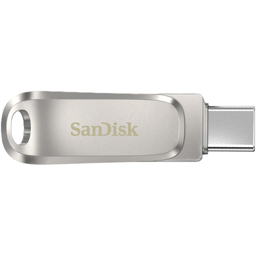 SanDisk Ultra Dual Drive Luxe USB Type-C Flash Drive (Silver) 256GB