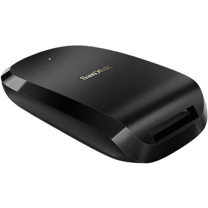 Black SanDisk card reader on a white background SanDisk Extreme PRO CFexpress Card Reader
