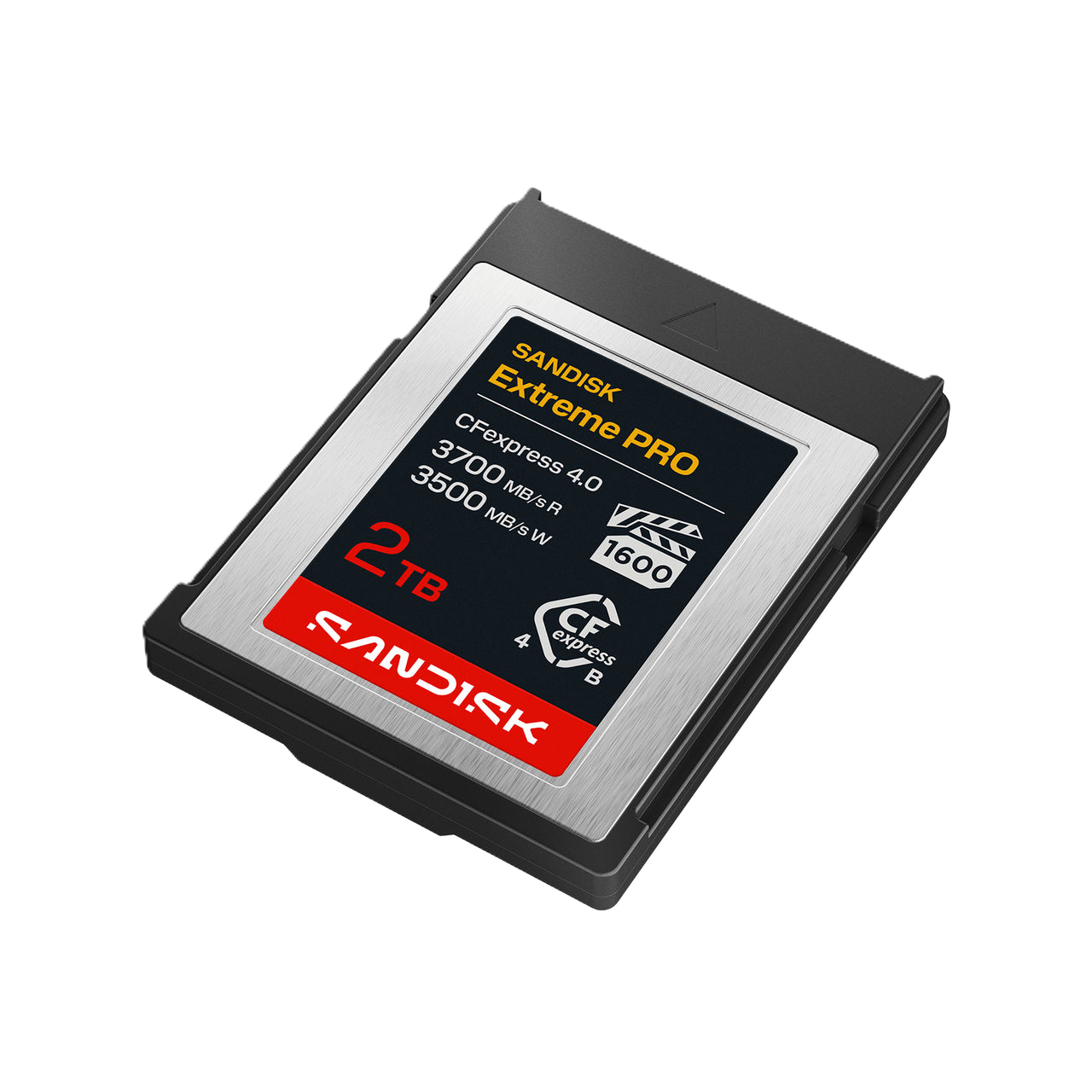 SANDISK Extreme PRO CFexpress 4.0 Type B Card 2TB Angle