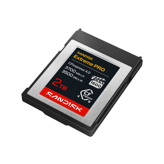 SANDISK Extreme PRO CFexpress 4.0 Type B Card 2TB Angle