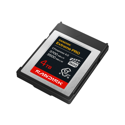 SANDISK Extreme PRO CFexpress 4.0 Type B Card 4TB Angle