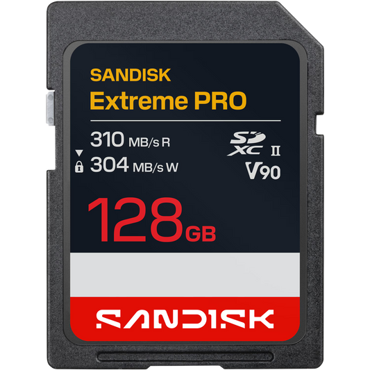 SanDisk Extreme PRO SD UHS-II V90 Card 128GB