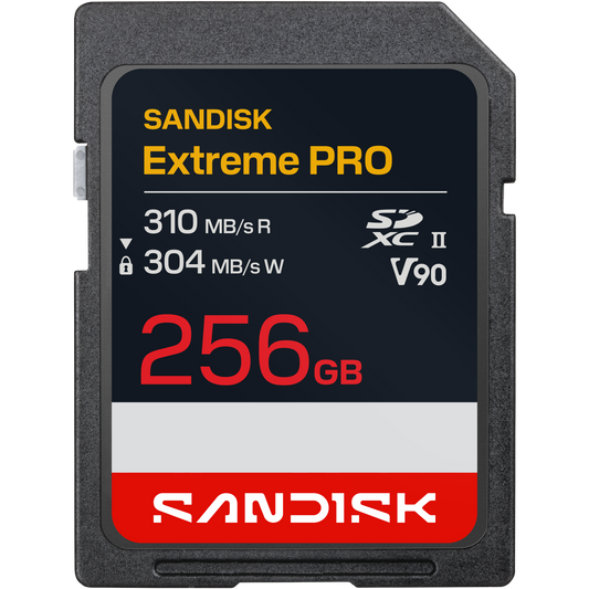 SanDisk Extreme PRO SD UHS-II V90 Card 256GB