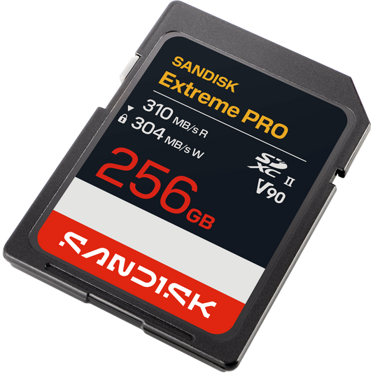 SanDisk Extreme PRO SD UHS-II V90 Card 256GB