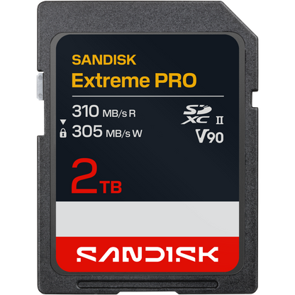 SanDisk Extreme PRO SD UHS-II V90 Card 2TB