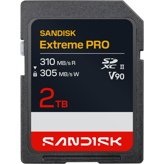 SanDisk Extreme PRO SD UHS-II V90 Card 2TB