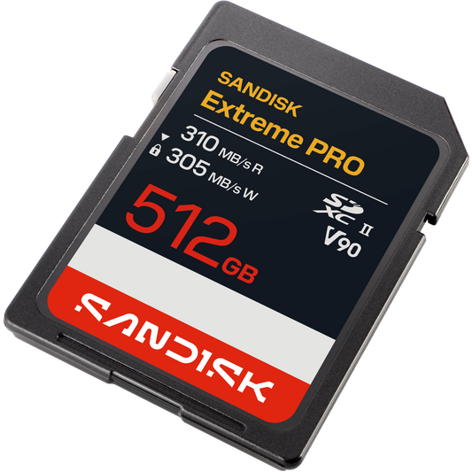 SanDisk Extreme PRO SD UHS-II V90 Card 512GB