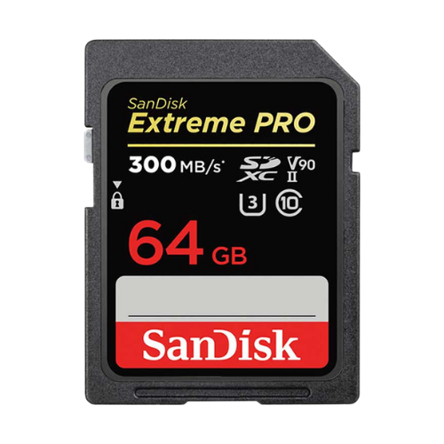 SanDisk 64GB Extreme PRO UHS-II SDHC Memory Card (V90 Rated)