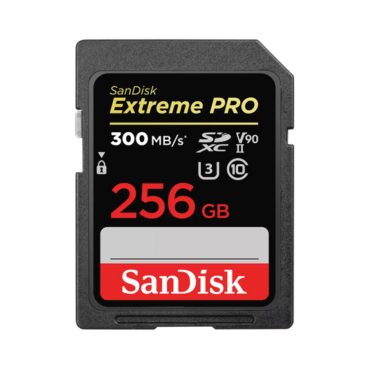 SanDisk Extreme PRO SDHC and SDXC UHS-II cards - 256GB, SDXC