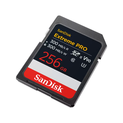 SanDisk 256GB SanDisk Extreme PRO SD UHS-II Memory Card, V90