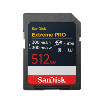SanDisk 512GB SanDisk Extreme PRO SD UHS-II Memory Card, V90