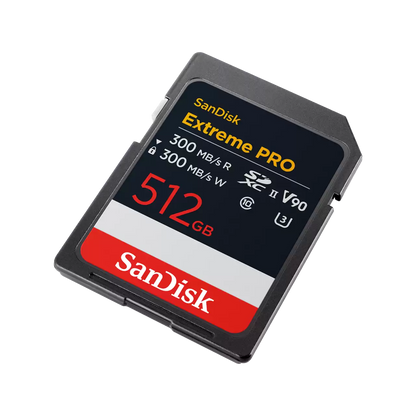 SanDisk 512GB SanDisk Extreme PRO SD UHS-II Memory Card, V90