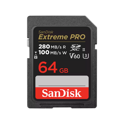 SanDisk Retail SanDisk Extreme PRO SDXC™ UHS-II Card - 64GB