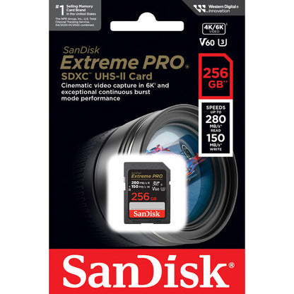 SanDisk Extreme PRO SDXC UHS-II Card - 256GB
