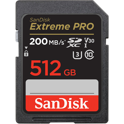 SanDisk Extreme PRO SDHC And SDXC UHS-I Card - 512GB