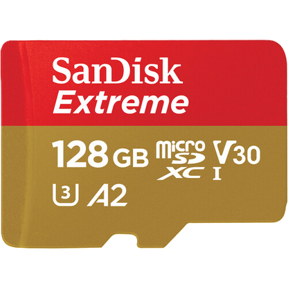 SanDisk Extreme microSDXC UHS-I Card - 128GB