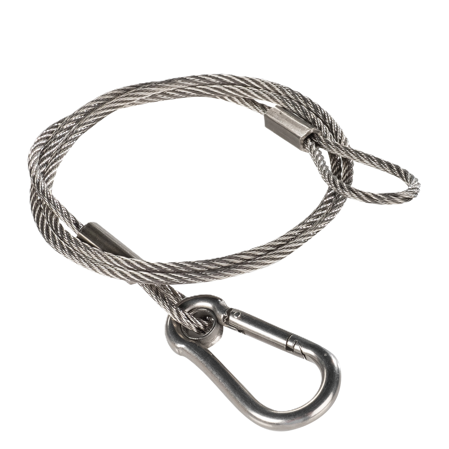 iKan Safety Cable Wire 23.5″ (600mm x 2mm) with Carabiner