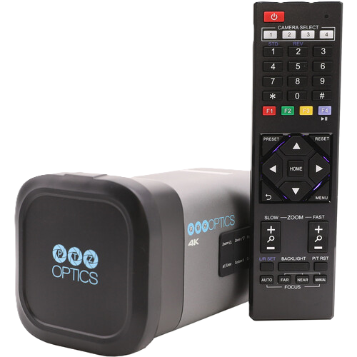 PTZOptics Studio 4K 12x Zoom Box Camera with Remote Control