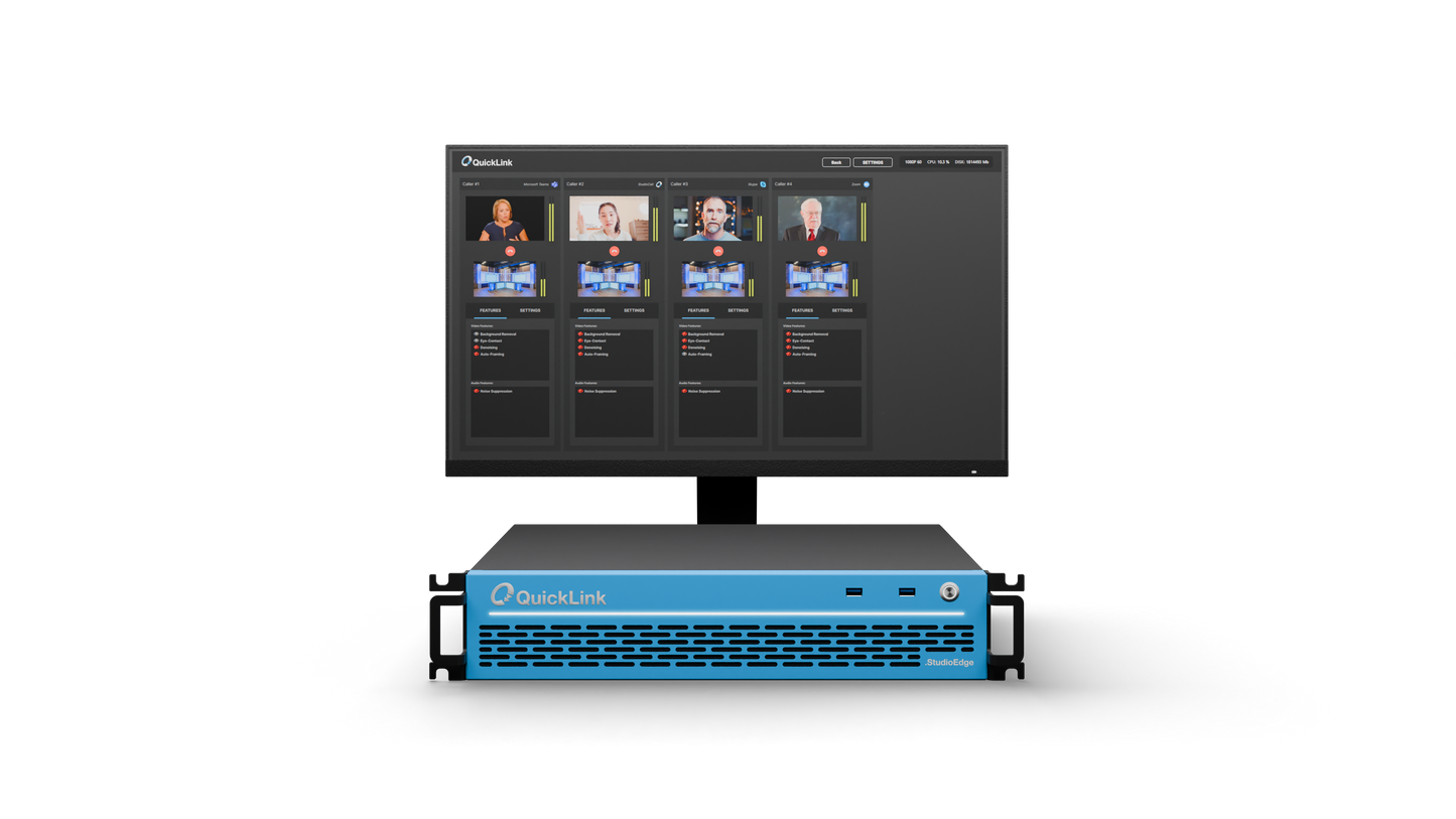 QuickLink StudioEdge Video Conferencing Calls for Productions IP 2110 4x Inputs, 4x Output