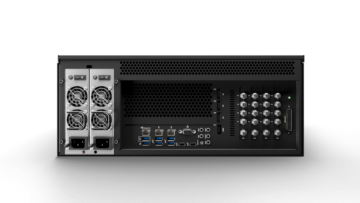 QuickLink StudioPro-16 16x Configurable 12G-SDI (HD/4K/8K) with RRC with Power Supply Dual Hot-Swap, Includes Conference Calling (Advanced) with balanced XLR Audio Hardware