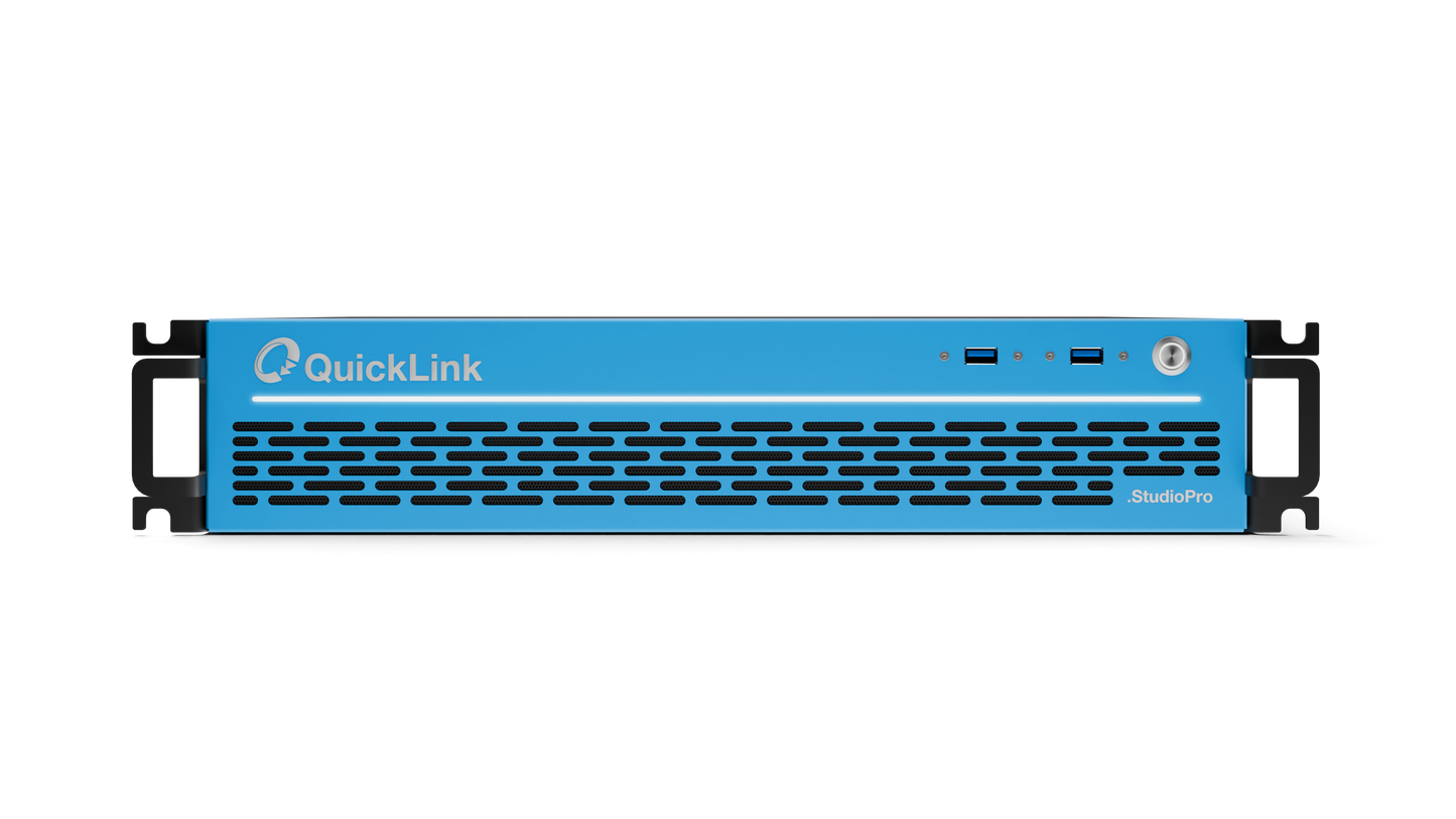 QuickLink StudioPro-NDI 4x 1G POE with RRC with Power Supply Dual Hot-Swap, Includes Conference Calling (Advanced)