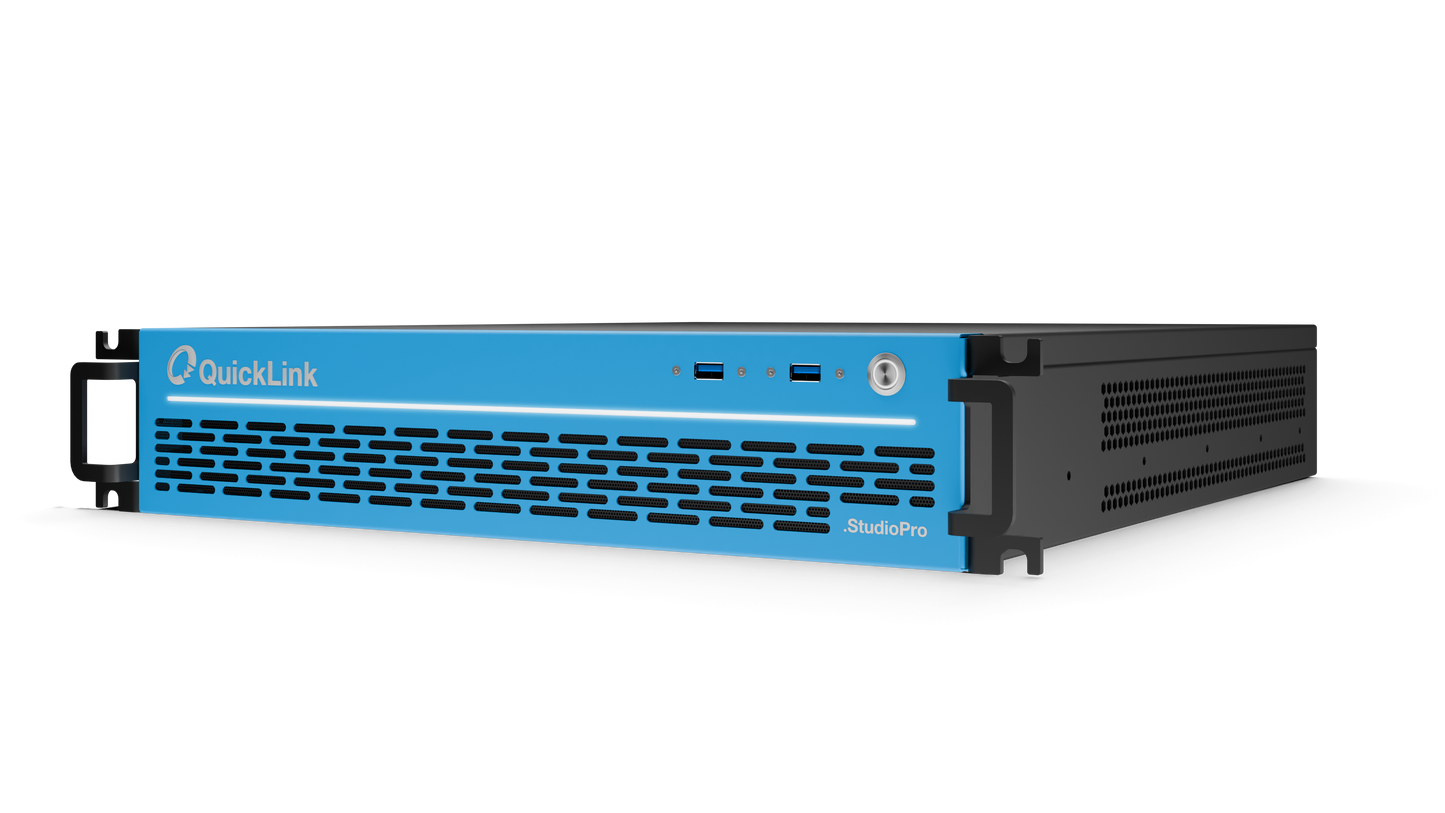 QuickLink StudioPro-NDI 4x 1G POE with RRC with Power Supply Dual Hot-Swap, Includes Conference Calling (Advanced)