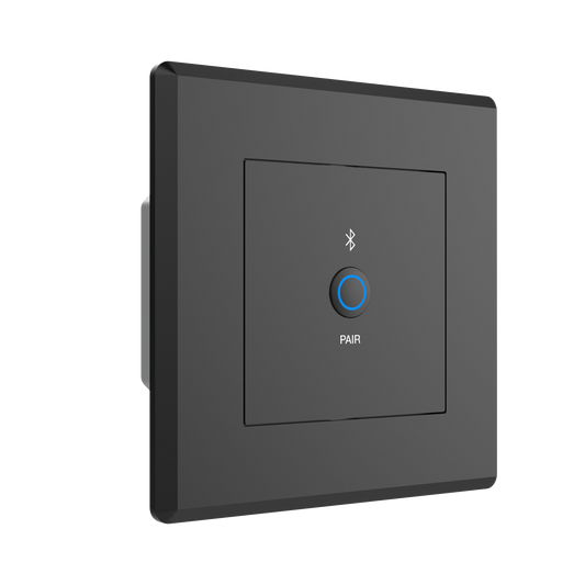 Turtle Dante Bluetooth Wallplate, EU Wall Box (Black)